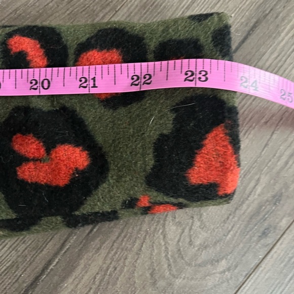 [US6]Dept 19 Leopard Print Wool Blend Coat in Green and Red NWOT - Picture 11 of 13